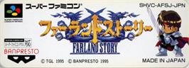 Top of cartridge artwork for Farland Story on the Nintendo SNES.