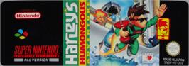 Top of cartridge artwork for Harley's Humongous Adventure on the Nintendo SNES.