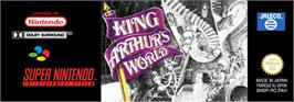Top of cartridge artwork for King Arthur's World on the Nintendo SNES.