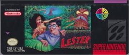 Top of cartridge artwork for Lester the Unlikely on the Nintendo SNES.