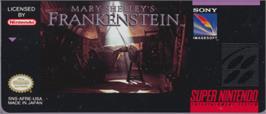 Top of cartridge artwork for Mary Shelley's Frankenstein on the Nintendo SNES.