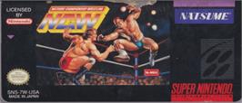 Top of cartridge artwork for Natsume Championship Wrestling on the Nintendo SNES.