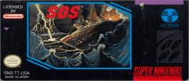Top of cartridge artwork for SOS on the Nintendo SNES.