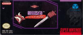 Top of cartridge artwork for Shien's Revenge on the Nintendo SNES.