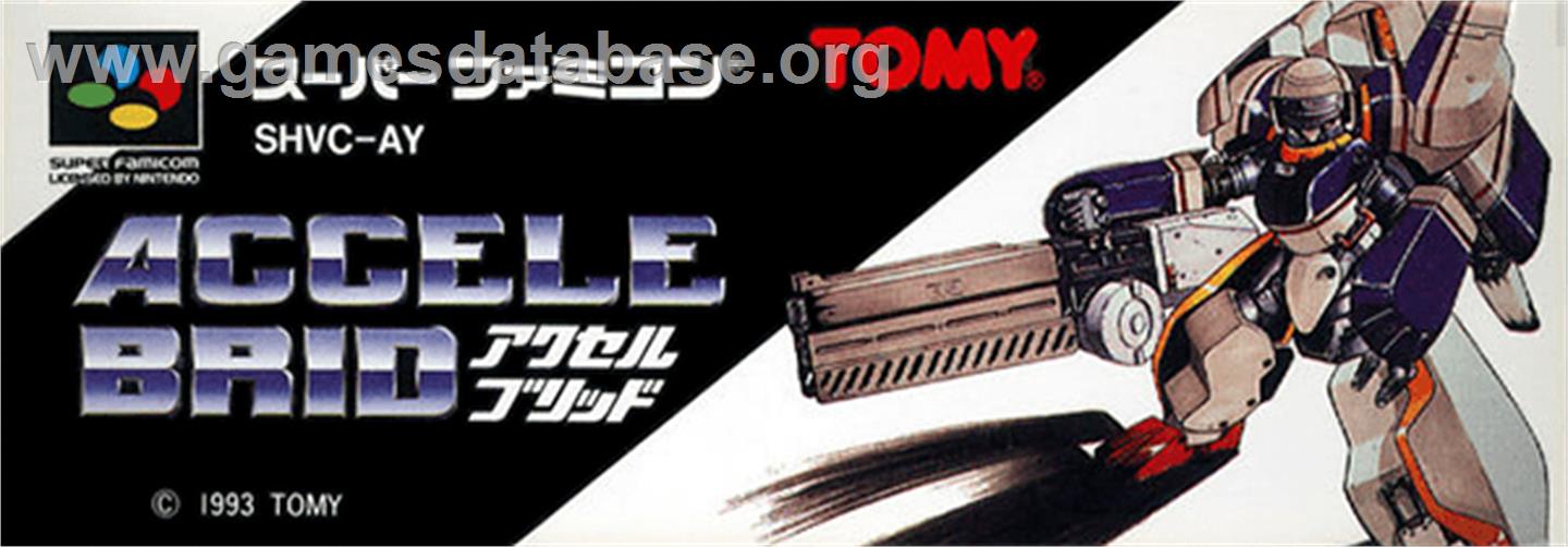 Accele Brid - Nintendo SNES - Artwork - Cartridge Top