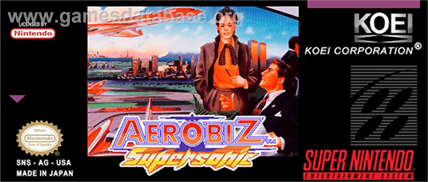 Aerobiz Supersonic - Nintendo SNES - Artwork - Cartridge Top