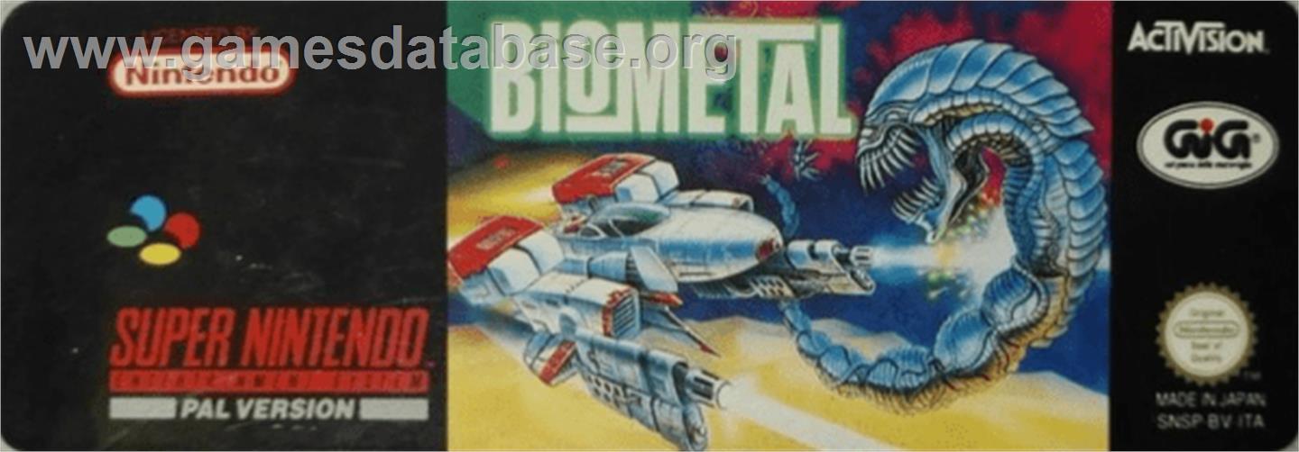 BioMetal - Nintendo SNES - Artwork - Cartridge Top