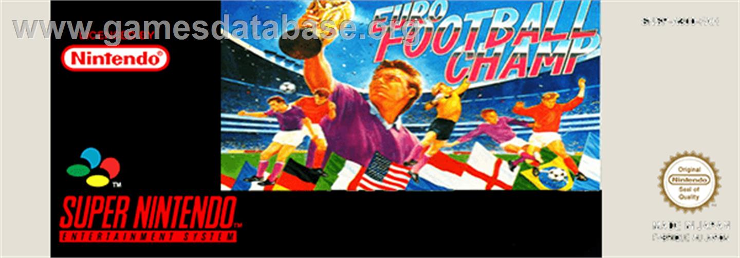 European Football Champ - Nintendo SNES - Artwork - Cartridge Top