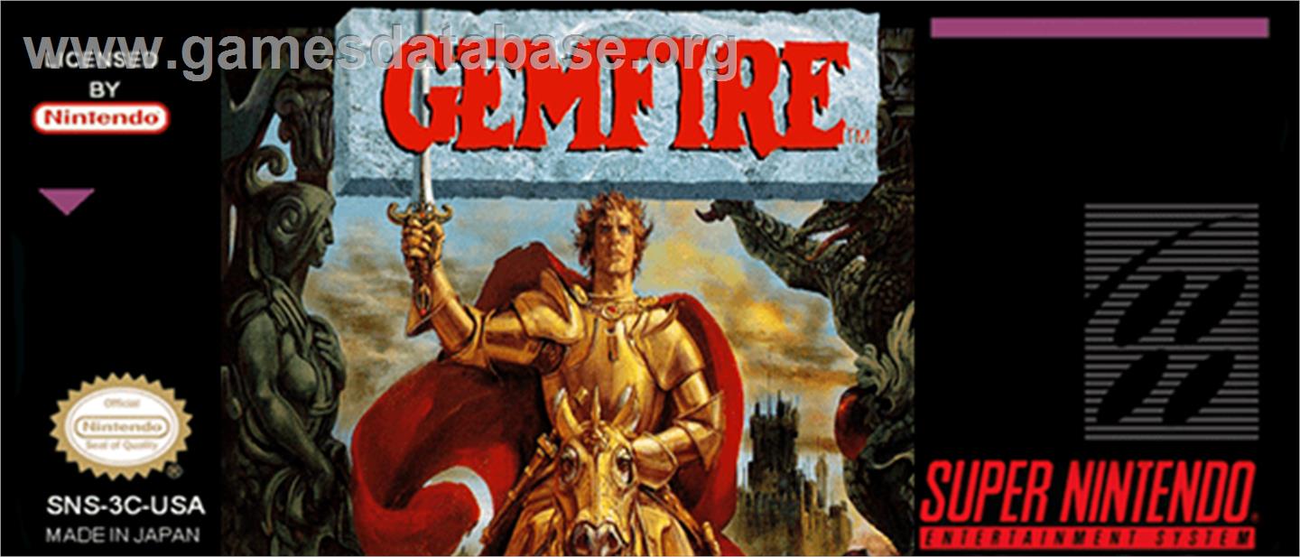 Gemfire - Nintendo SNES - Artwork - Cartridge Top
