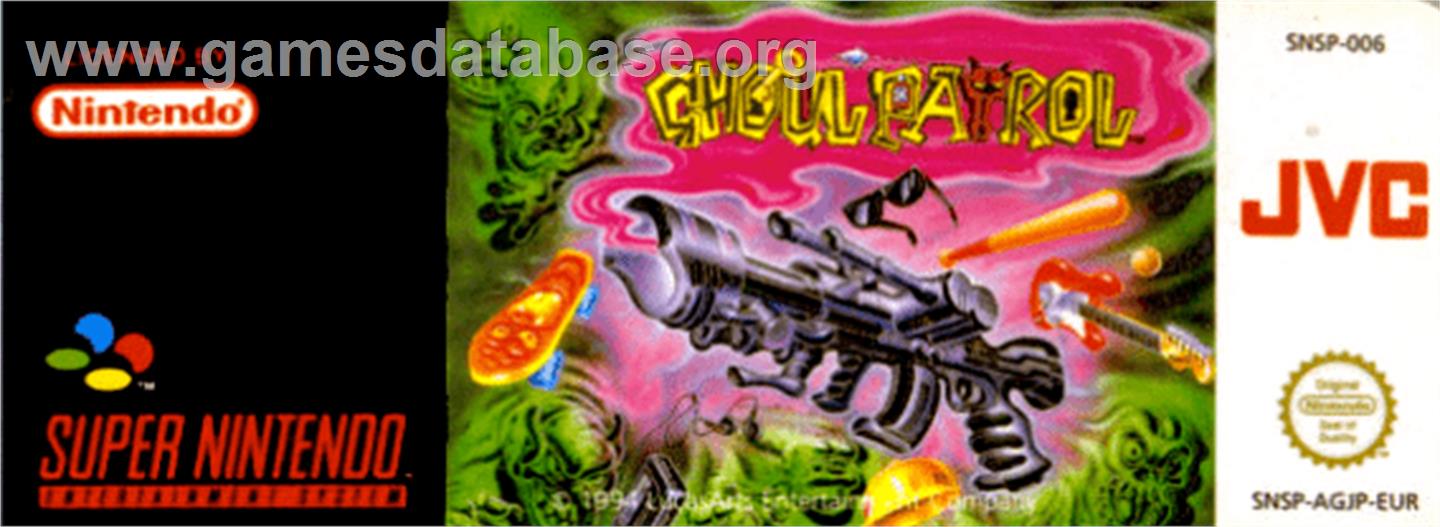 Ghoul Patrol - Nintendo SNES - Artwork - Cartridge Top