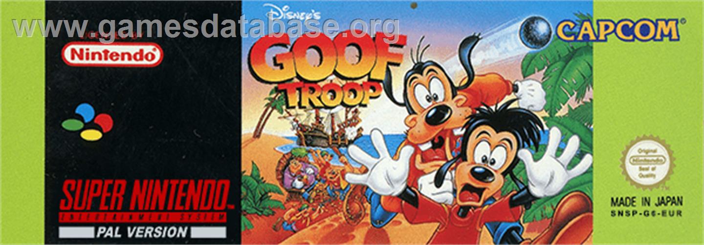 Goof Troop - Nintendo SNES - Artwork - Cartridge Top
