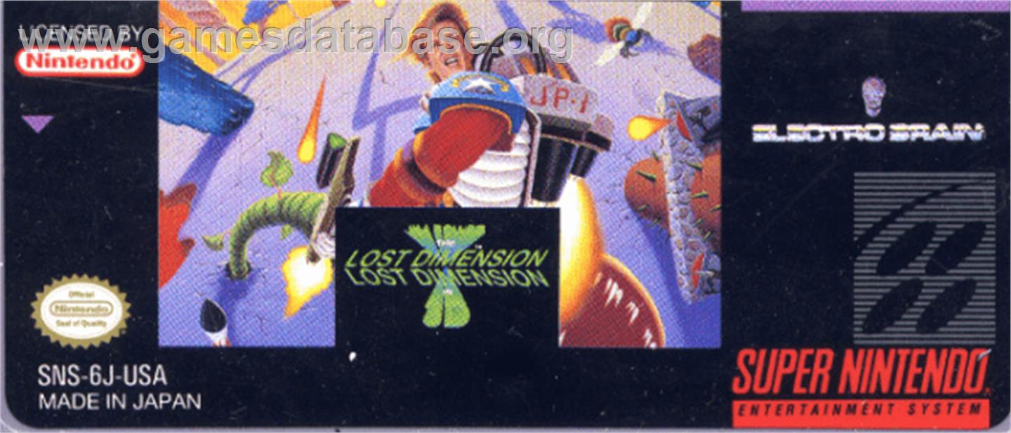 Jim Power: The Lost Dimension in 3D - Nintendo SNES - Artwork - Cartridge Top