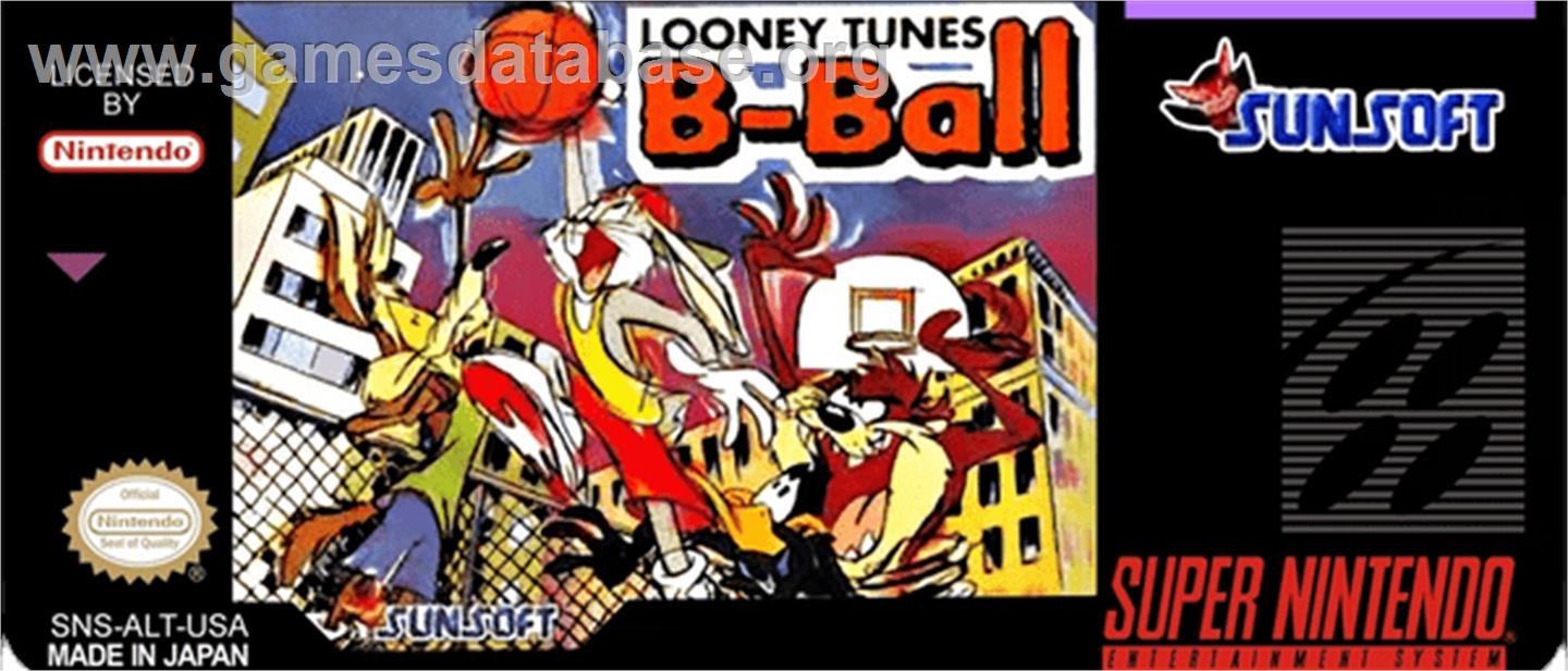 Looney Tunes B-Ball - Nintendo SNES - Artwork - Cartridge Top