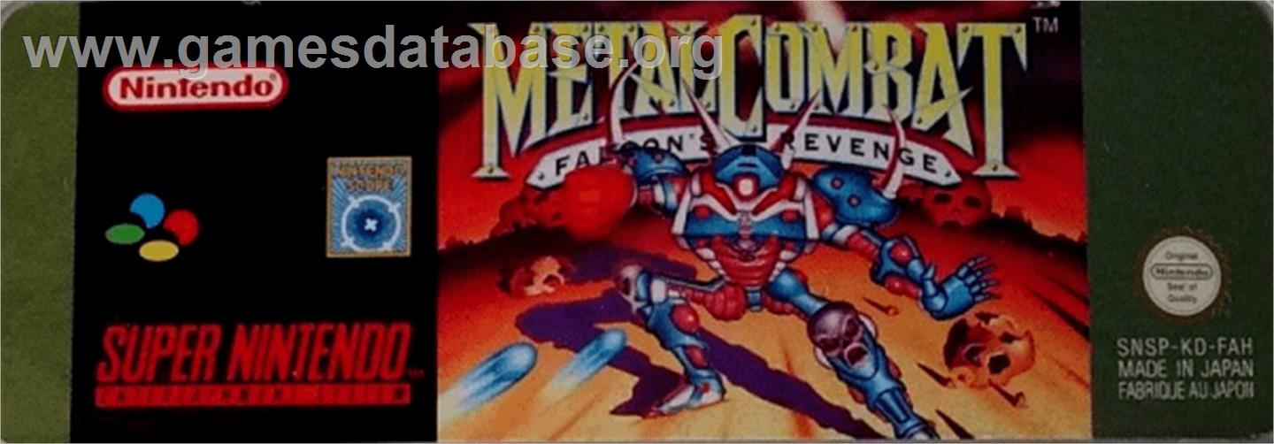Metal Combat: Falcon's Revenge - Nintendo SNES - Artwork - Cartridge Top