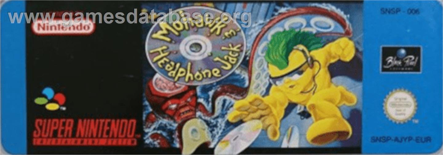 Mo Hawk & Headphone Jack - Nintendo SNES - Artwork - Cartridge Top