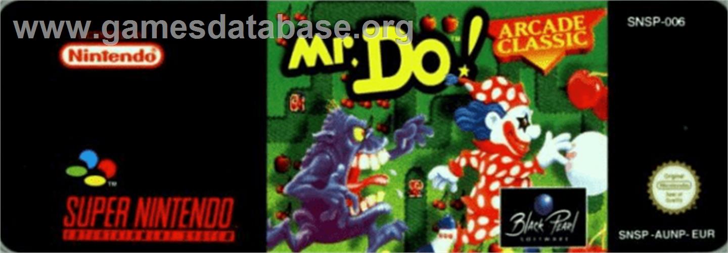 Mr. Do! - Nintendo SNES - Artwork - Cartridge Top