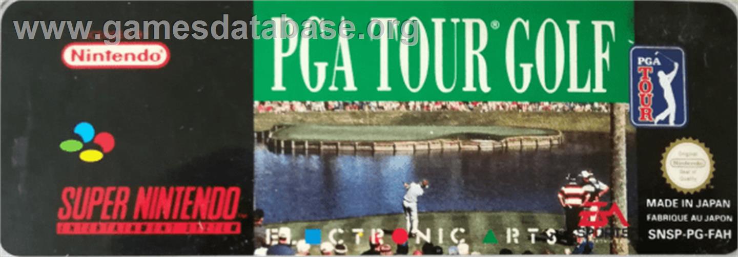 PGA Tour Golf - Nintendo SNES - Artwork - Cartridge Top