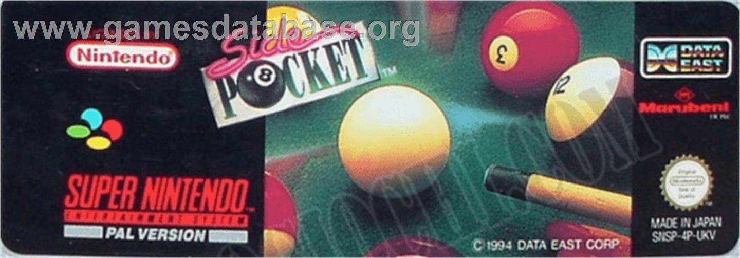 Side Pocket - Nintendo SNES - Artwork - Cartridge Top