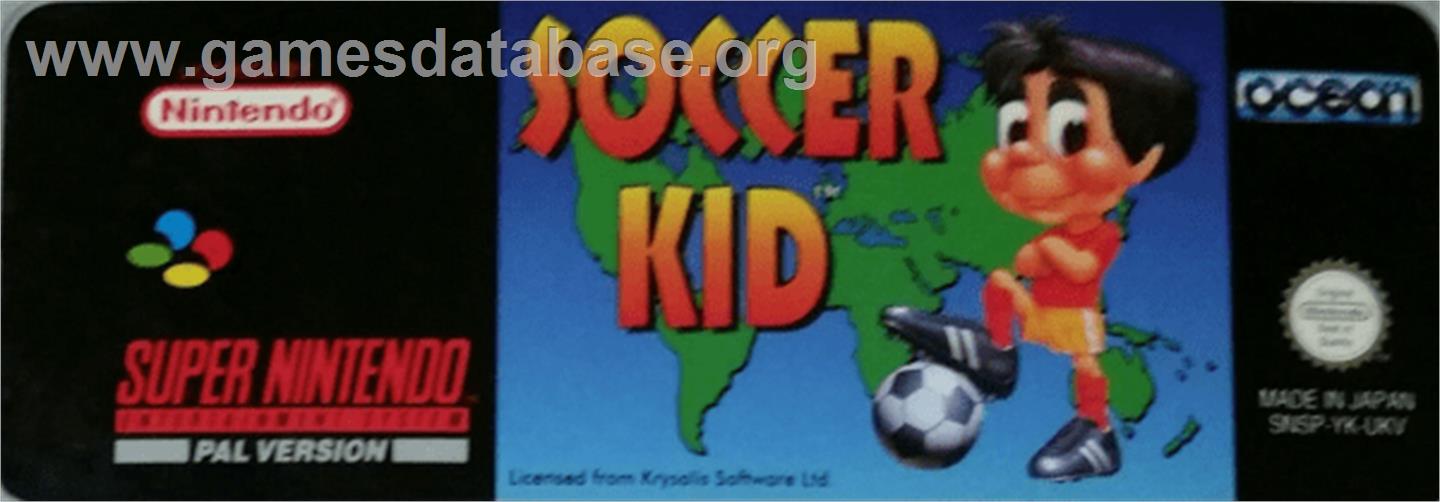 Soccer Kid - Nintendo SNES - Artwork - Cartridge Top
