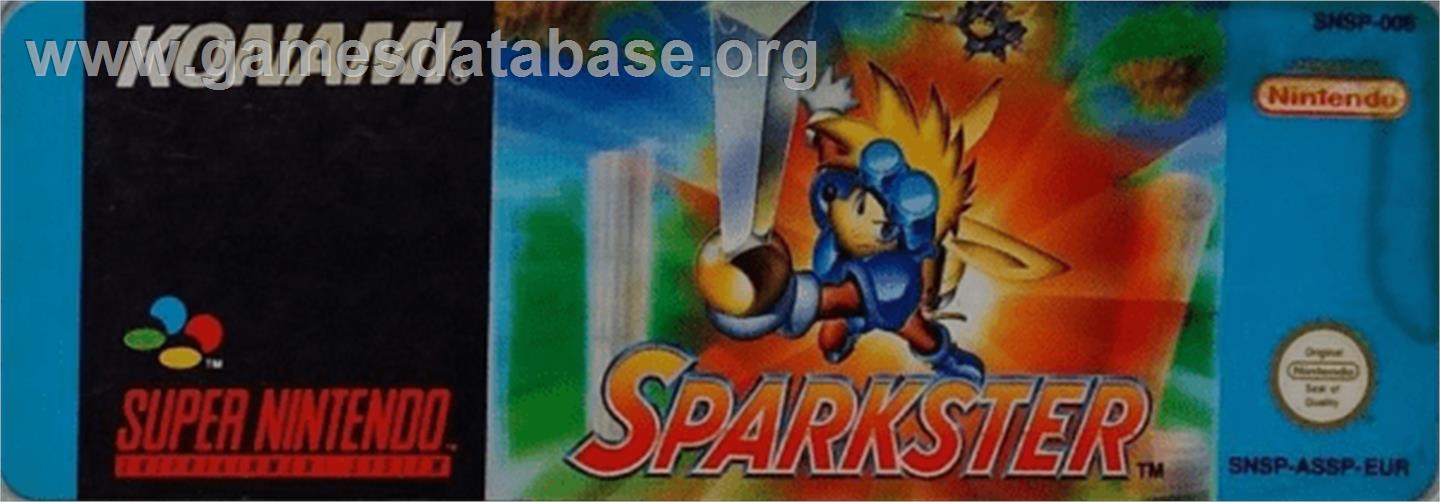 Sparkster - Nintendo SNES - Artwork - Cartridge Top