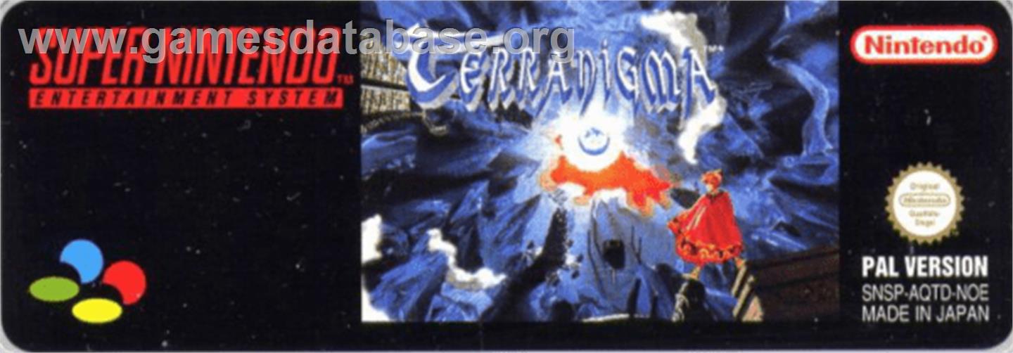 Terranigma - Nintendo SNES - Artwork - Cartridge Top