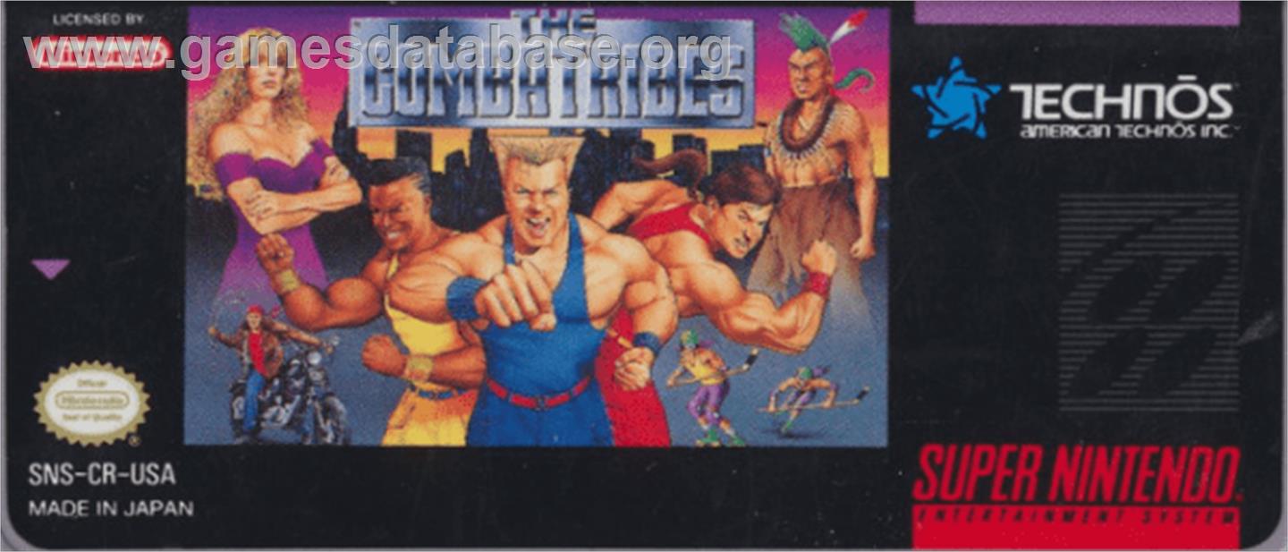 The Combatribes - Nintendo SNES - Artwork - Cartridge Top
