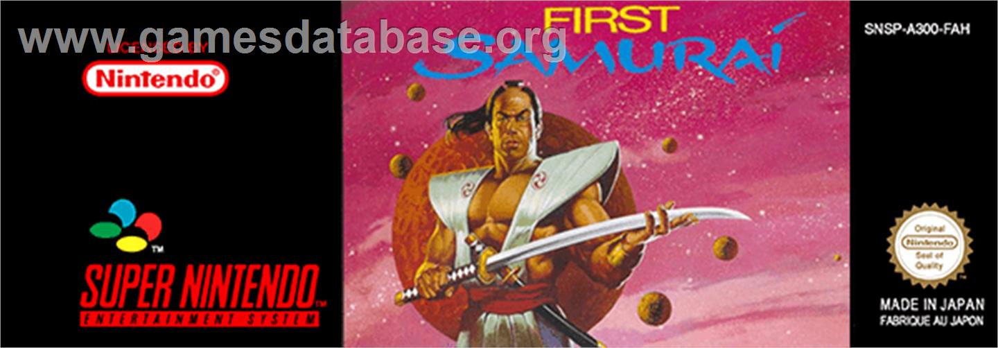 The First Samurai - Nintendo SNES - Artwork - Cartridge Top
