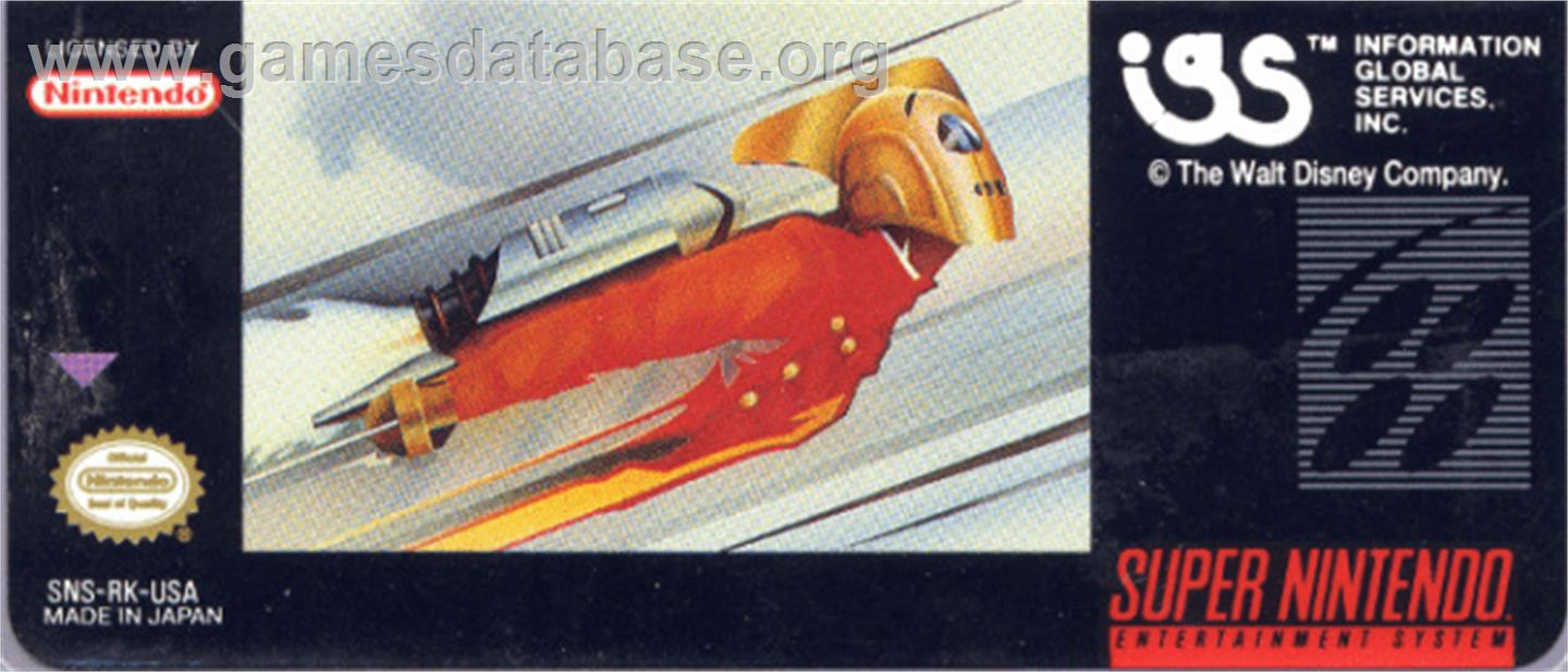 The Rocketeer - Nintendo SNES - Artwork - Cartridge Top