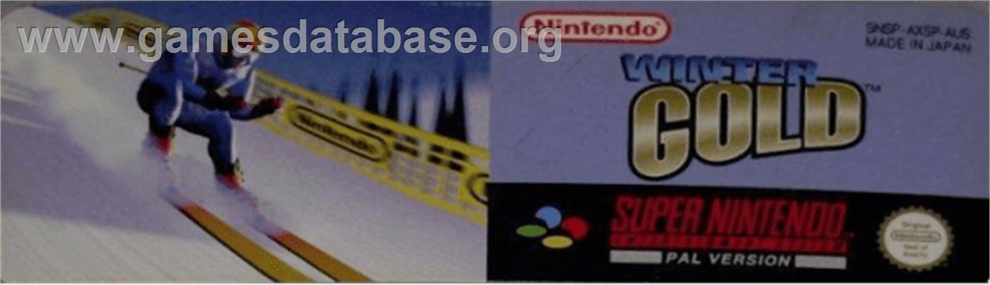 Winter Gold - Nintendo SNES - Artwork - Cartridge Top