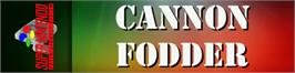 Arcade Cabinet Marquee for Cannon Fodder.