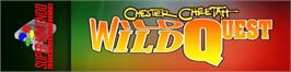 Arcade Cabinet Marquee for Chester Cheetah: Wild Wild Quest.