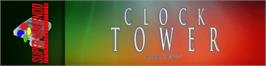 Arcade Cabinet Marquee for Clock Tower.