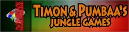 Arcade Cabinet Marquee for Disney's Timon & Pumbaa's Jungle Games.