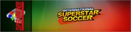 Arcade Cabinet Marquee for International Superstar Soccer.