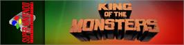 Arcade Cabinet Marquee for King of the Monsters.