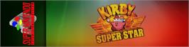 Arcade Cabinet Marquee for Kirby Super Star.