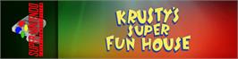 Arcade Cabinet Marquee for Krusty's Fun House.