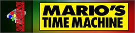 Arcade Cabinet Marquee for Mario's Time Machine.