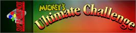 Arcade Cabinet Marquee for Mickey's Ultimate Challenge.