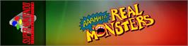 Arcade Cabinet Marquee for Nickelodeon: Aaahh!!! Real Monsters.