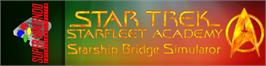 Arcade Cabinet Marquee for Star Trek: Starfleet Academy - Starship Bridge Simulator.