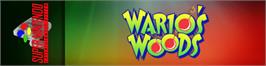 Arcade Cabinet Marquee for Wario's Woods.