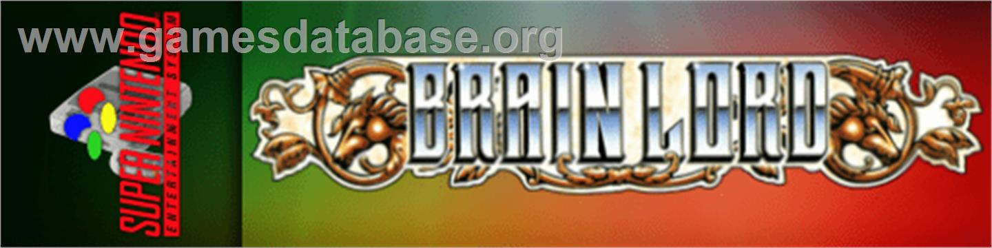 Brain Lord - Nintendo SNES - Artwork - Marquee