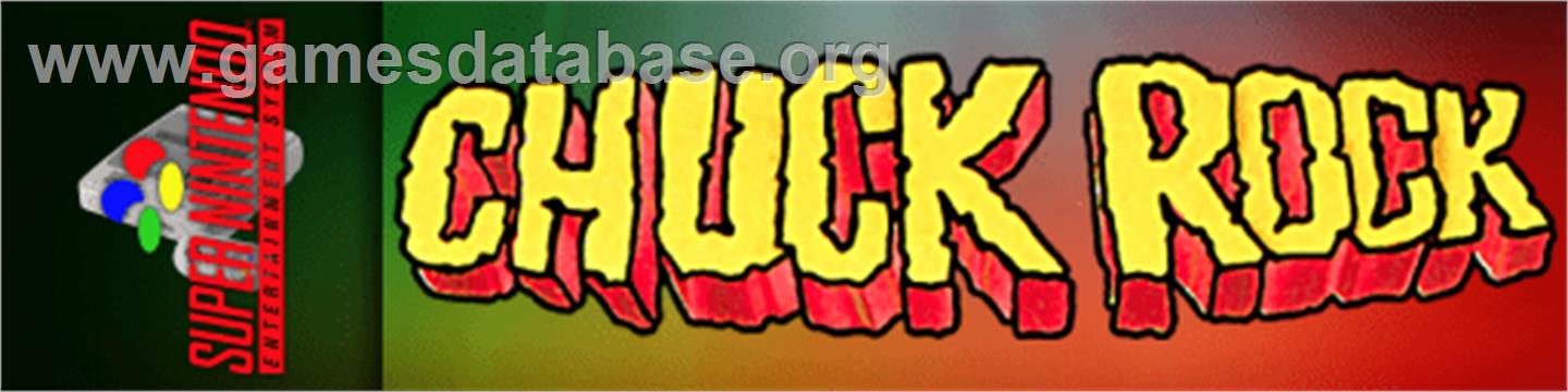 Chuck Rock - Nintendo SNES - Artwork - Marquee
