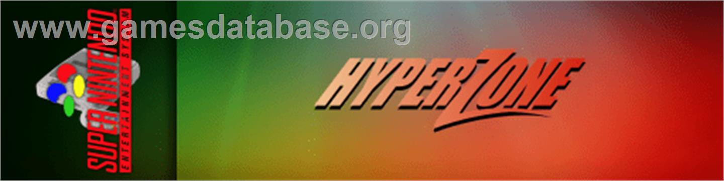 HyperZone - Nintendo SNES - Artwork - Marquee