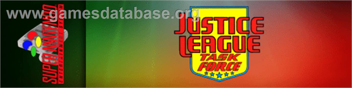 Justice League Task Force - Nintendo SNES - Artwork - Marquee