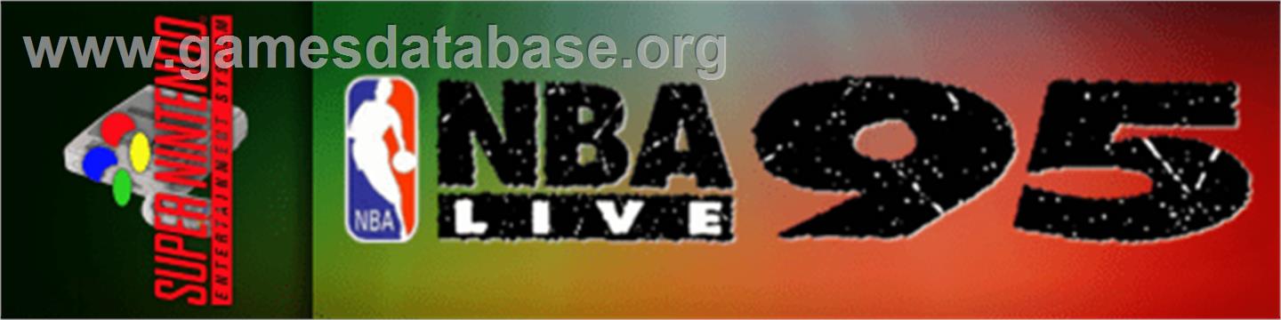 NBA Live '95 - Nintendo SNES - Artwork - Marquee