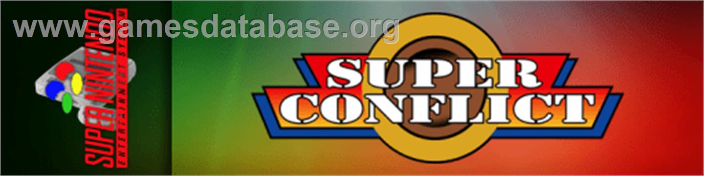 Super Conflict: The Mideast - Nintendo SNES - Artwork - Marquee