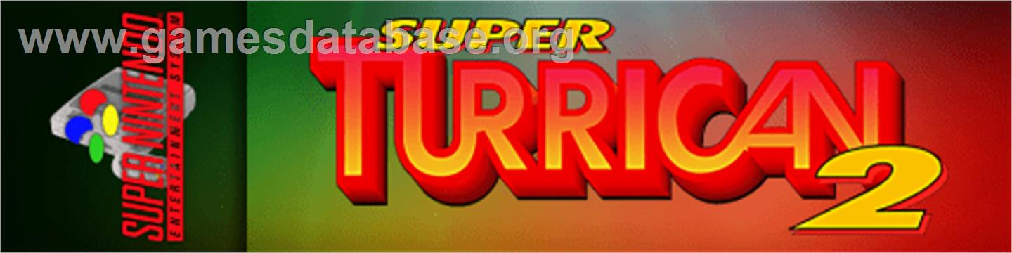 Super Turrican 2 - Nintendo SNES - Artwork - Marquee