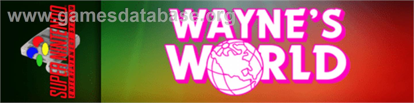 Wayne's World - Nintendo SNES - Artwork - Marquee